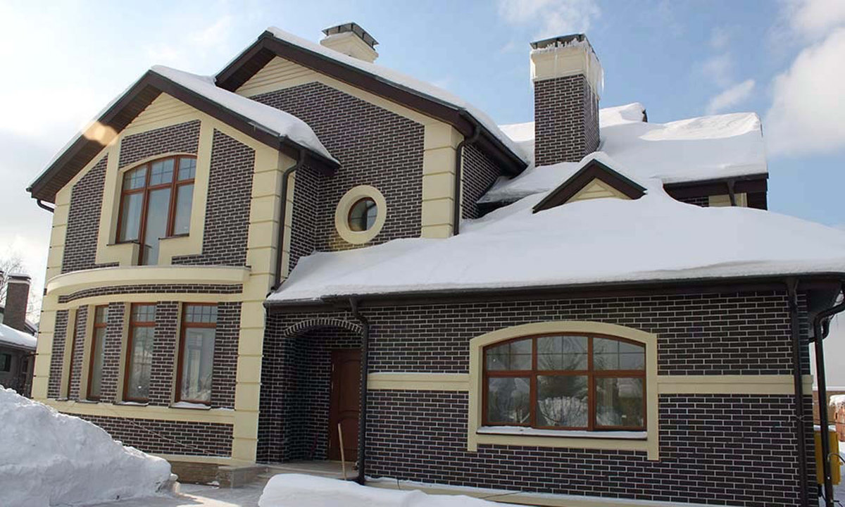 Дома из клинкерной плитки красивые
